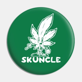 Skuncle Funny Uncle Weed Leaf 420 Lover Cannabis Marijuana Pin