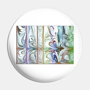 Stylized Abstract Swirls Pattern Pin