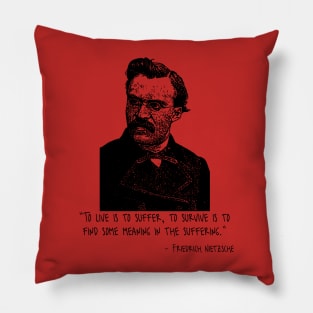 Friedrich Nietzsche Pillow