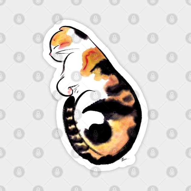 Sleeping cat baby Magnet by juliewu