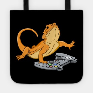 Bearded Dragon Headphones Video Game Tote