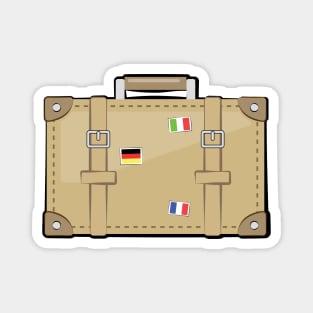 Love To Travel  - Vector Illustration Magnet