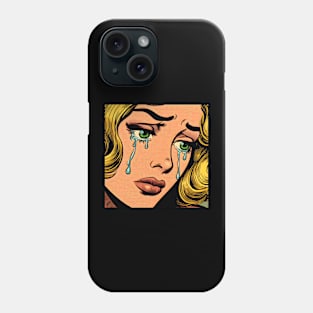 Pop art tears Phone Case