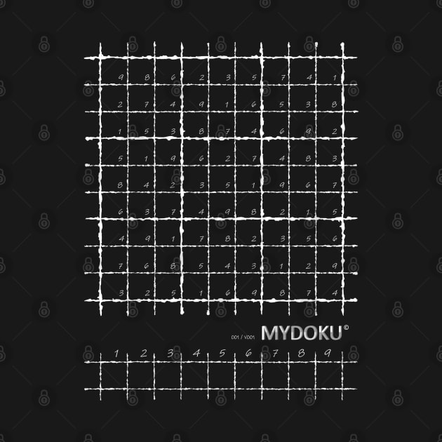 Mydoku_W001_001_F&B: Sudoku, Sudoku coloring, logic, logic puzzle, holiday puzzle, fun, away from screen by Mydoku