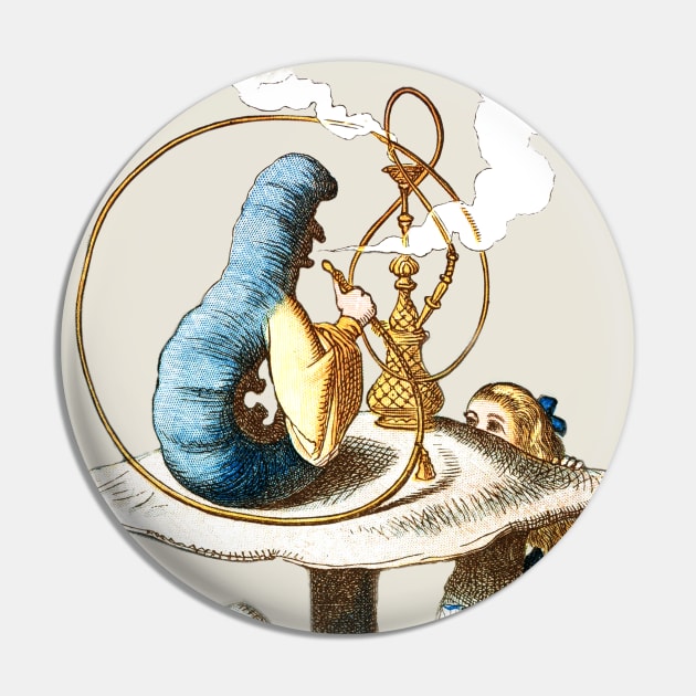 The Caterpillar - Alice In Wonderland Pin by The Blue Box