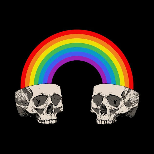 Skulls 'n Rainbow by Moutchy