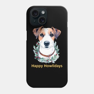 Happy Howlidays Jack Russell Terrier Phone Case