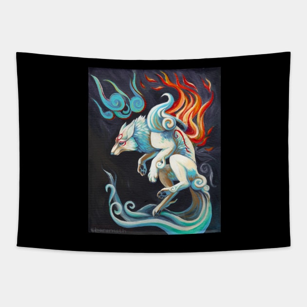 Painter of Winds Tapestry by charamath