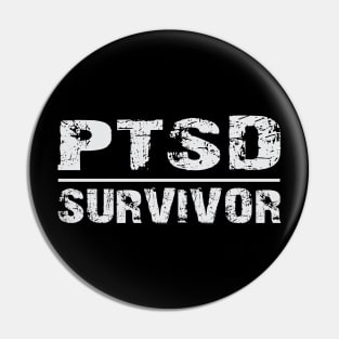 PTSD Survivor Premium T-Shirt Model B Pin