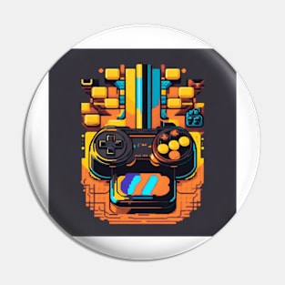 Retro Gamer T-shirt T-Shirt Pin