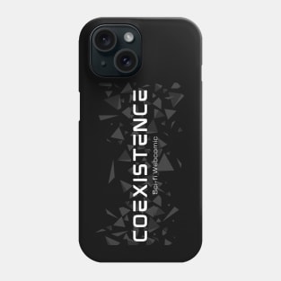 White logo Coexistence Phone Case