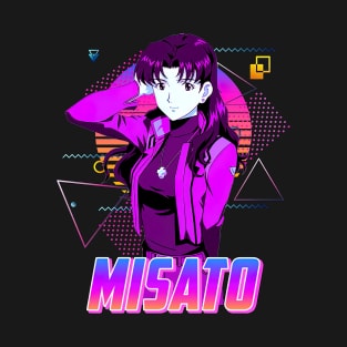 Misato Katsuragi Retro Art T-Shirt