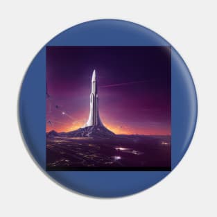 Interplanetary Spaceport Pin