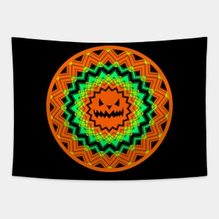 HAPPY Halloween Pumpkin Face Tapestry