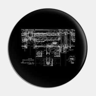 Automatic Bowling Machine Vintage Patent Drawing Pin