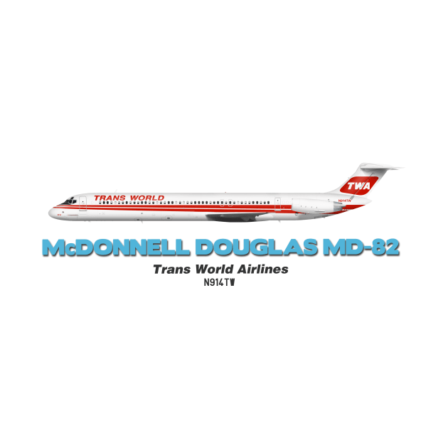 McDonnell Douglas MD-82 - Trans World Airlines by TheArtofFlying