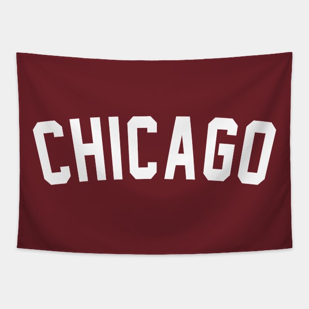 Chicago White Tapestry by Aspita