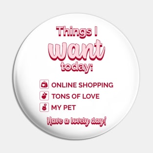 Checklist to Celebrate Self Love - Things I Want Today Have A Lovely Day Pin