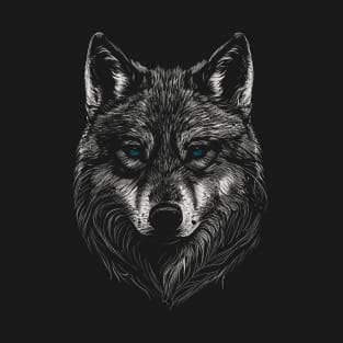 Beautiful Wolf Head Wildlife Design T-Shirt