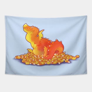 Candy Corn Dragon Tapestry