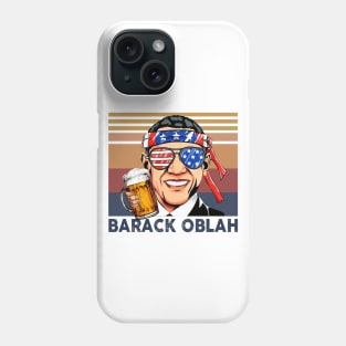 Barack Obama US Drinking 4th Of July Vintage Shirt Independence Day American T-Shirt Phone Case