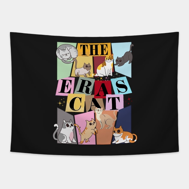 The Cat Eras In My Cat Mom Era Cat Lover Tapestry by masterpiecesai