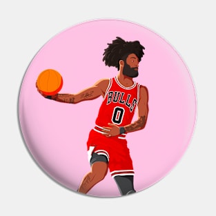 Coby White - Chicago Bulls Basketball Pin