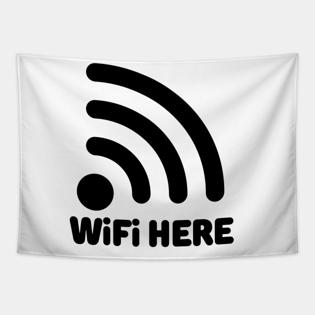 WiFi Here for Free Tapestry by FTF DESIGNS