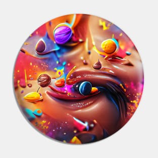 Colorful Chocolate Art Pin