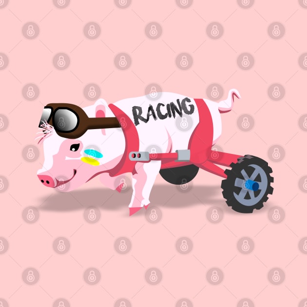 Pig Racing by Eknarin