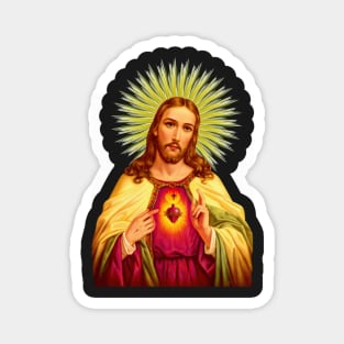 Sacred Heart of Jesus Catholic Detente Sagrado Corazon de Jesus Magnet