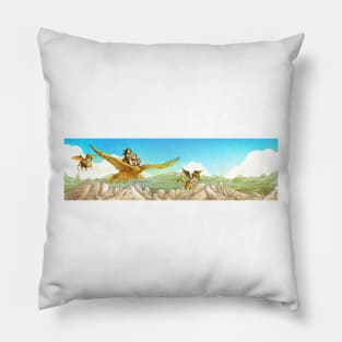 Chiricahua Mountains Panorama Pillow