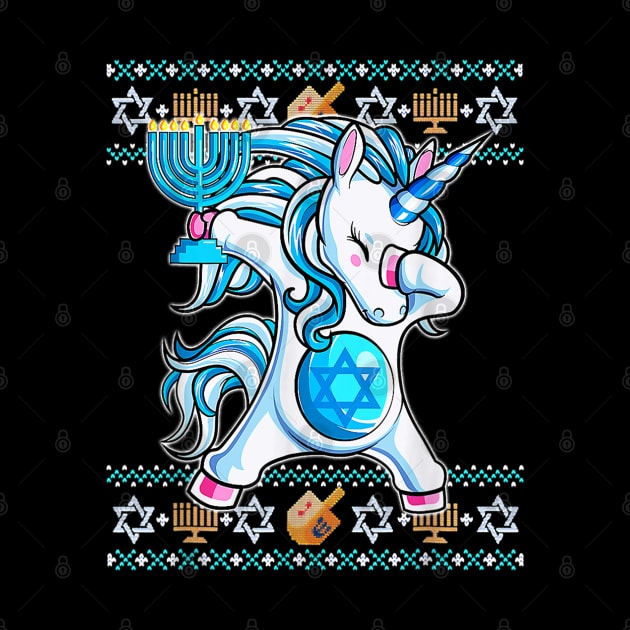 Jewnicorn Jewish Unicorn Hanukkah Pajama by HBart