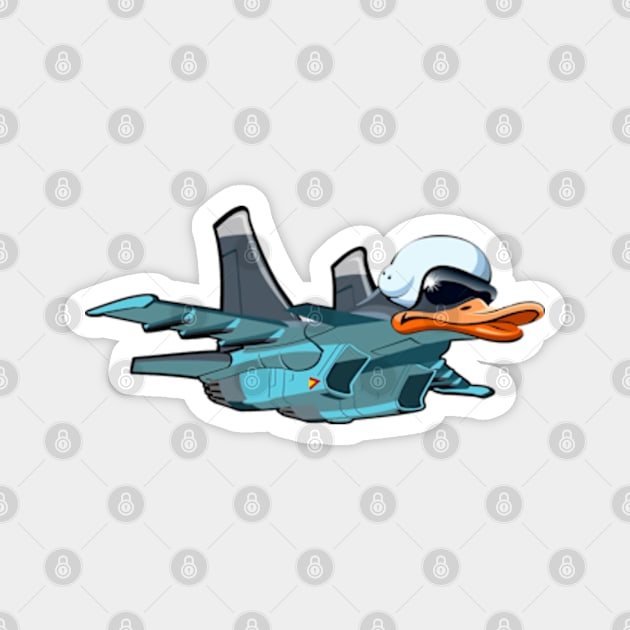 Duck Combat Magnet by HARKO DESIGN