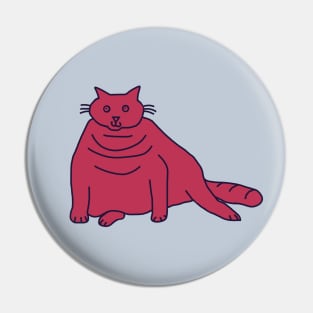 Viva Magenta Color of the Year 2023 Chonk Cat Pin