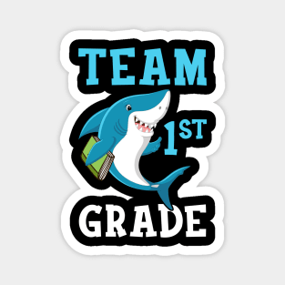 1st Grade Teacher Student Shirts Shark Back To School Gift Magnet