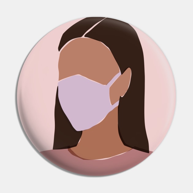 Young woman in a face mask Pin by foxeyedaisy