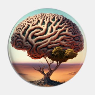 brain tree Pin