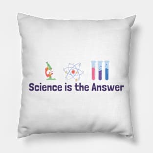 Science is the Answer, Celebrate the Beauty of Science, Science + Style = Perfect Combination Pillow