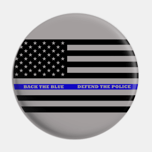 Thin Blue Line Flag Pin