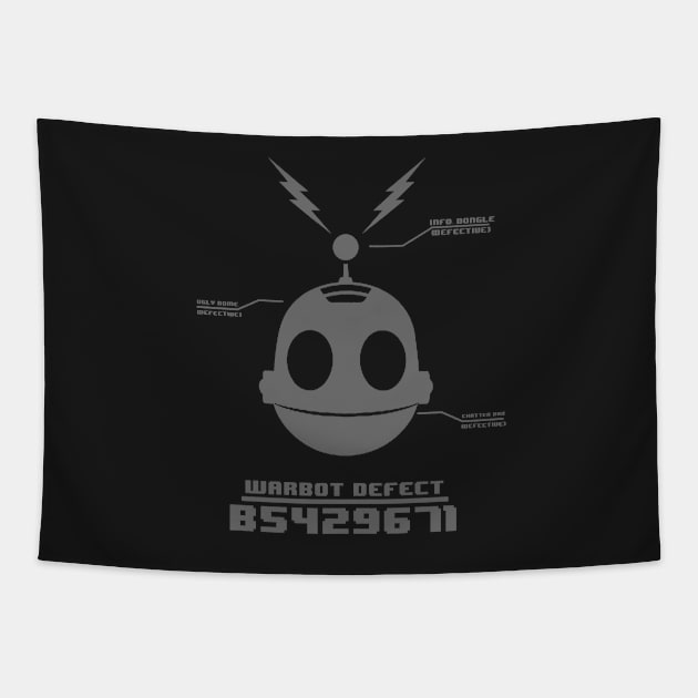 Clank (Robot Defect B5429671) Tapestry by TheReverie