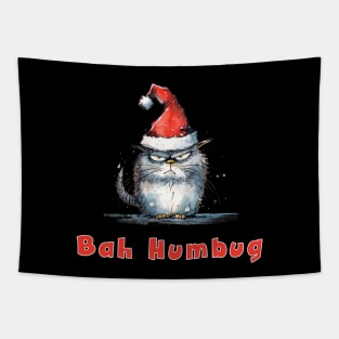 Bah Humbug, Christmas Cat Tapestry
