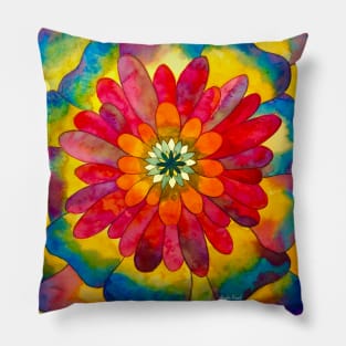 Rainbow Flower Pillow