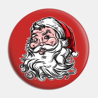 Retro Vintage Santa Claus Pin