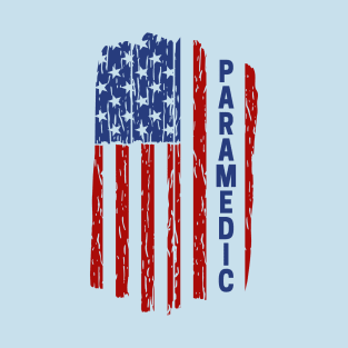 Paramedic US Flag T-Shirt