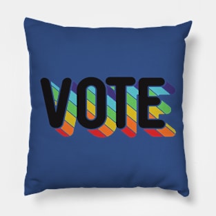 Rainbow Vote Pillow