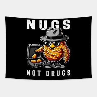 Nugs Not Drugs Chicken Nugget Dreams, Stylish Tee for Foodies Tapestry