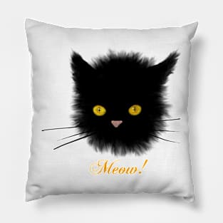 Black Cat - Halloween Pillow