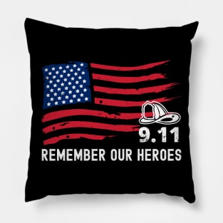 9/11 20th Anniversary Tribute to our Firefighter Heroes Pillow