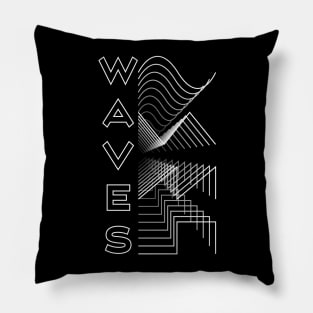 Waves Waveform Audio Analog Design Modular Gift Pillow